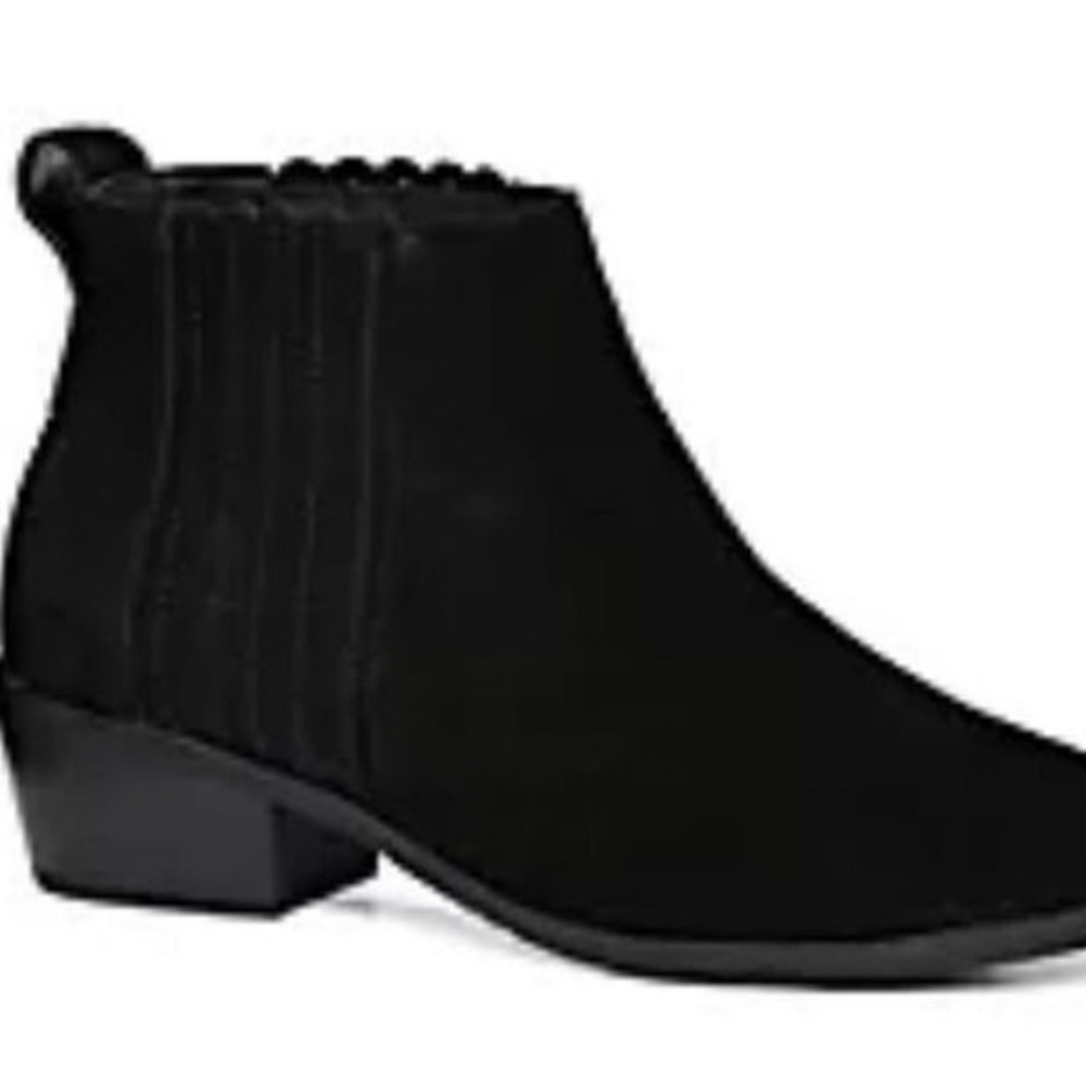 Jack Rogers Womens Chelsea Ankle Booties Black Suede Low Heel size 10 - Picture 5 of 11